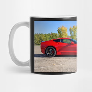 Red Sports Car Side View Mug